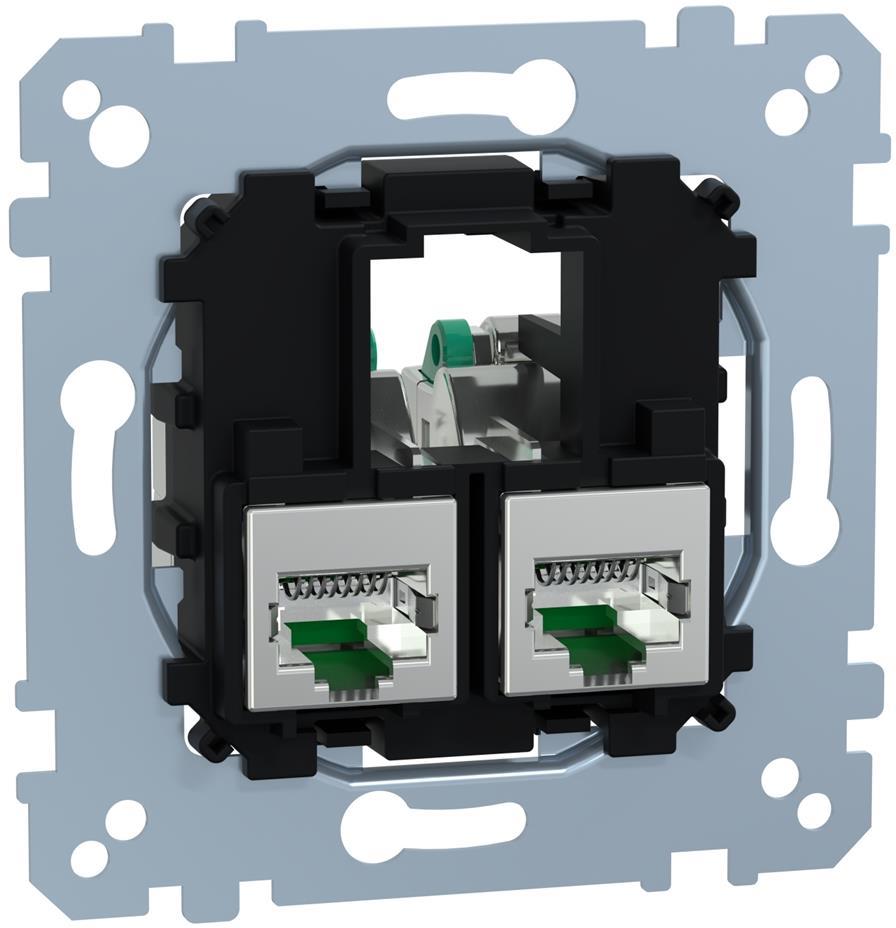 Компютърна розетка 2XRJ45 cat.6A STP Merten SE