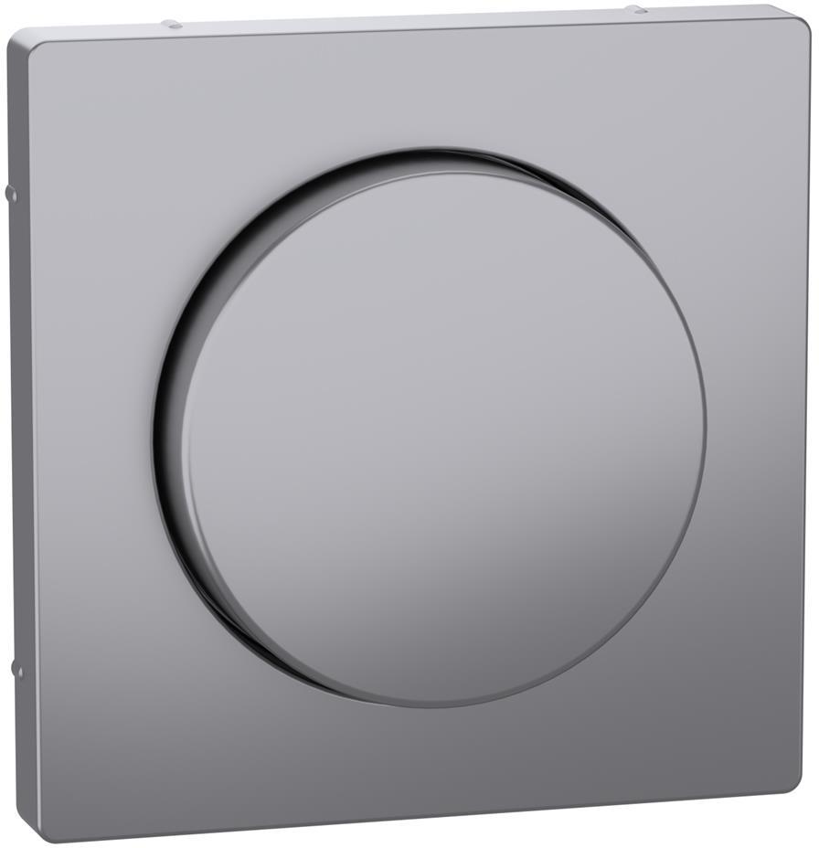 Лицев панел за ротативен димер цвят Неръждаема стомана System Design Merten SE