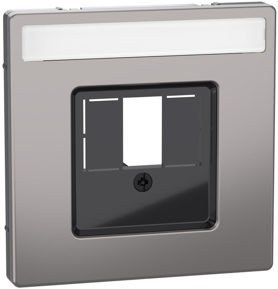 Лицев панел за розетки - HDMI VGA USB и тонколони (единични и двойни) цвят Никел System Design Merten SE