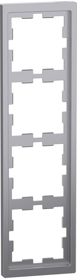 Рамка 4х цвят Неръждаема стомана System Design Merten SE