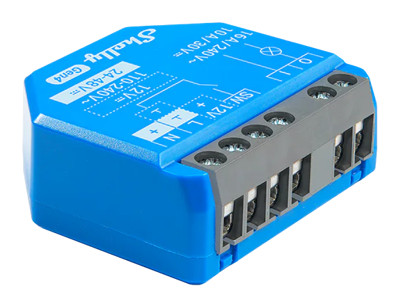 Микромодул Smart реле 1х On/Off 16A изисква неутрала Shelly 1 Gen4 - 070687