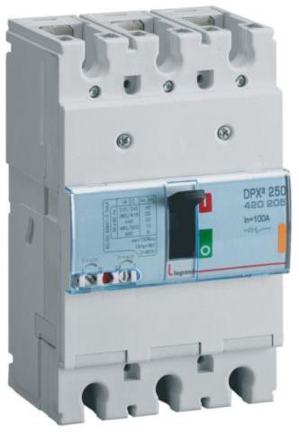 Автомат DPX3 250 TM 3P 250A 36кA регулируем (In x 0.8...1) Legrand