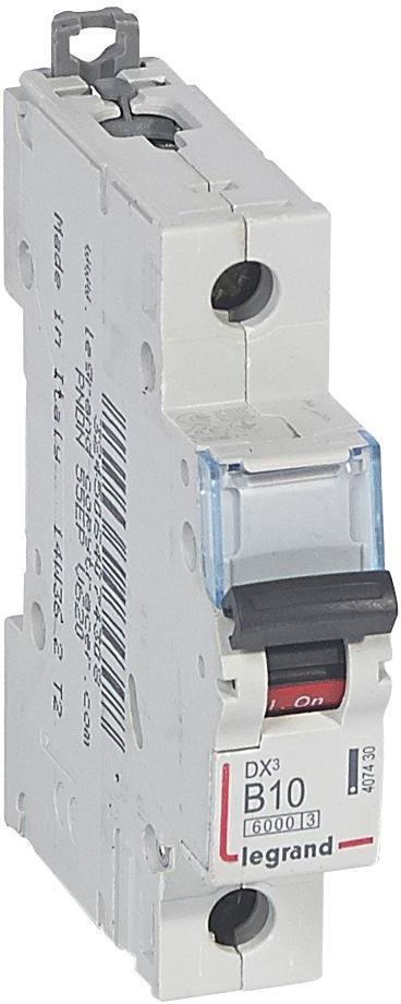Автоматичен прекъсвач DX3 1P 10A крива B 6kA Legrand