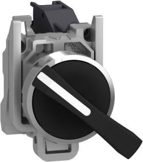 Превключвател черен 1-0-2 голяма ръкохватка, 1NO Ø22mm XB4 SE