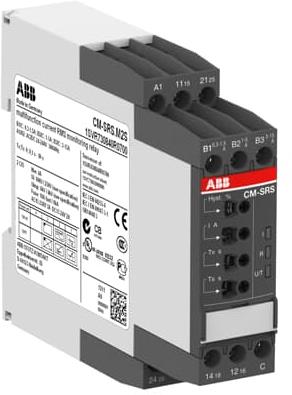 Реле за контрол на ток 1P, CM-SRS, AC 3...30mA, 0.1s...30s, 2c/o 4A, 24...240Vac/dc ABB