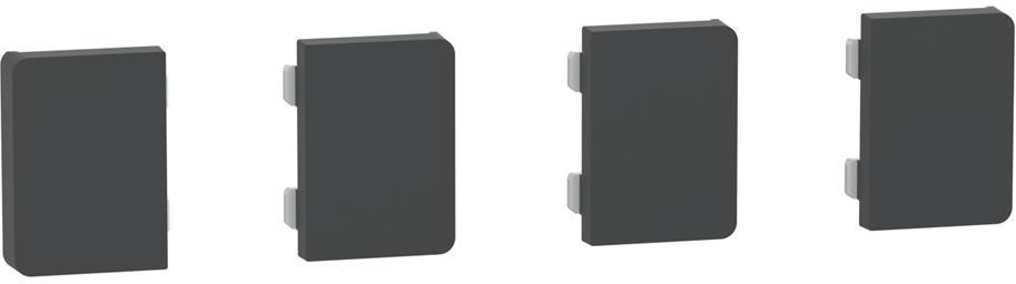 Бутони (4 бр.) за пулт за управление с динамично етикиране KNX цвят Антрацит System D Merten SE