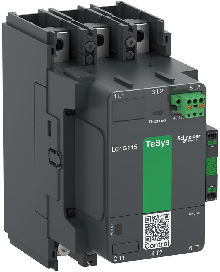 Контактор TeSys G 3P 90kW (185A AC-3) 1NO-1NC 100...250V 50/60Hz SE