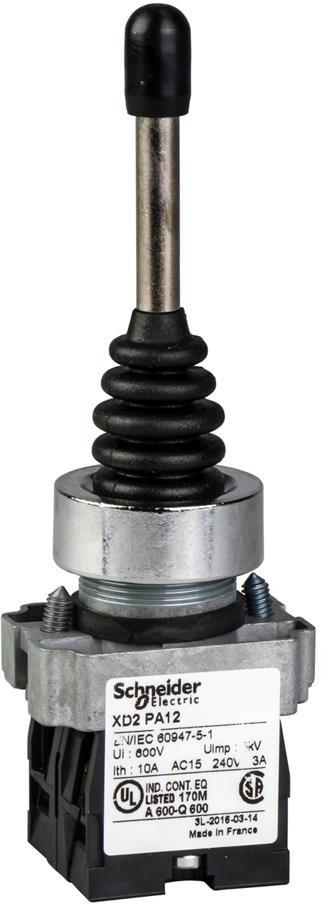 Джойстик 2 направления с възврат 1NO Ø22mm XD2 SE