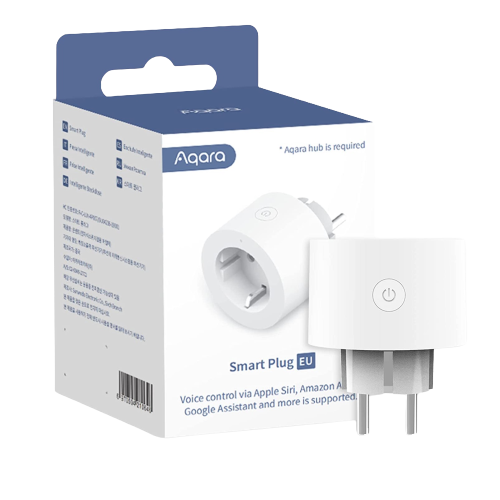 Адаптер Smart за контакт 1х Шуко 10A с мерител Aqara Plug - 0646