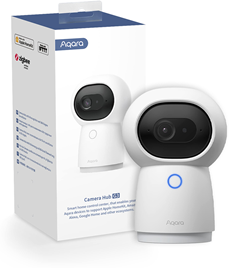 Камера с Wi-Fi 3MP куполна PT 2.8mm стартов хъб Smart gateway Aqara Camera Hub G3 - 4873