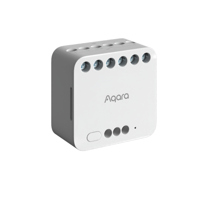 Микромодул Smart реле 2х On/Off или щори 10A изисква неутрала Aqara Module T2 - 8635