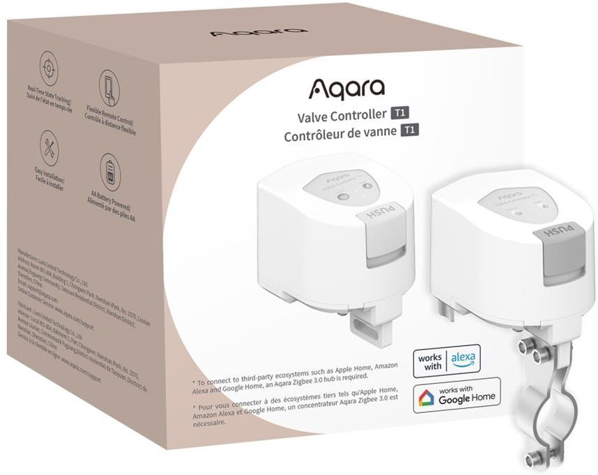 Задвижване за спирателен кран с батерия Aqara Valve T1 - 6195