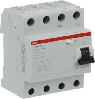 ДТЗ 4P 63A 30mА серия FH204 тип AC ABB