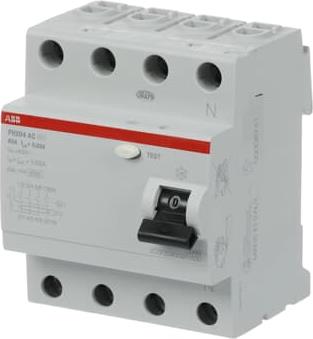 ДТЗ 4P 63A 30mА серия FH204 тип AC ABB