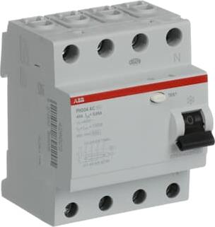 ДТЗ 4P 40A 30mА серия FH204 тип AC ABB