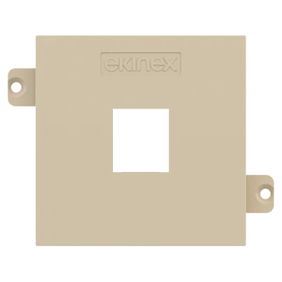 Лицев панел за 1х RJ45 Keystone 55x55 Fenix Beige Luxor EKINEX
