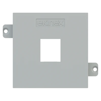 Лицев панел за 1х RJ45 Keystone 55x55 Fenix Grey Ephesus EKINEX