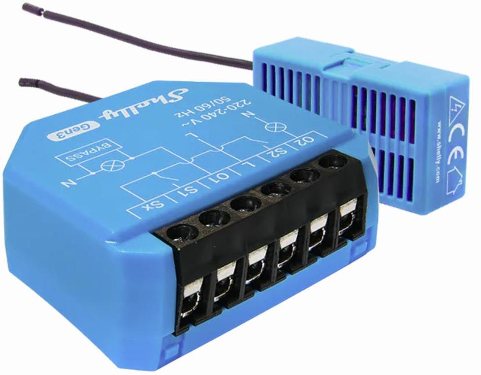 Микромодул Smart реле 2х On/Off 3A БЕЗ НЕУТРАЛА Shelly 2L Gen3 - 261644