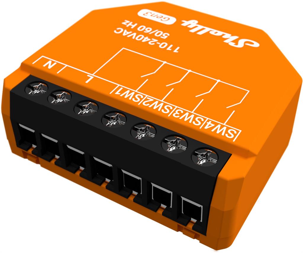 Микромодул Smart 4х аналогови входа Shelly i4 Gen3 - 261828