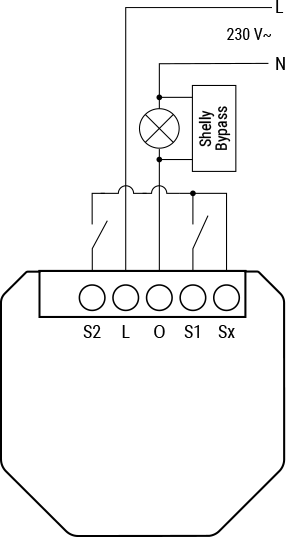 Микромодул Smart реле 1х On/Off 1.2A БЕЗ НЕУТРАЛА Shelly 1L Gen3 - 261637