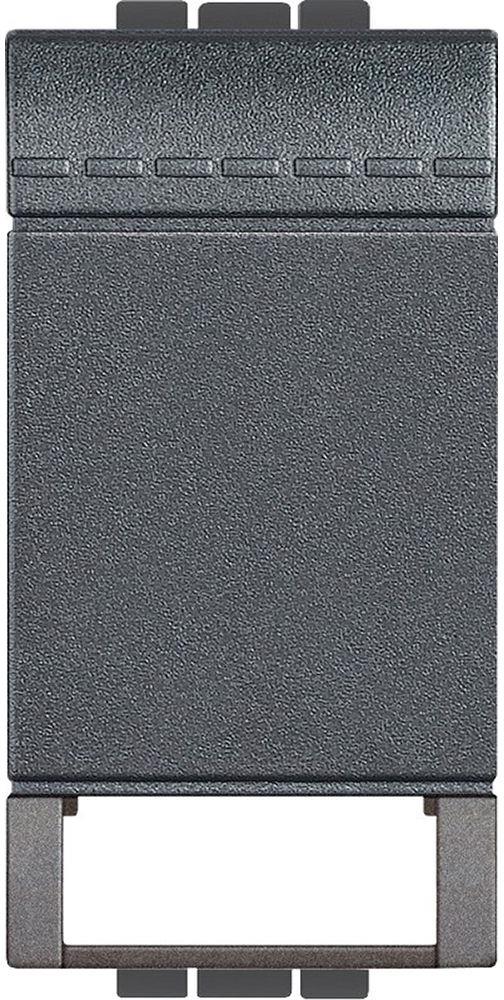 Лицев панел с етикет 1 мод. цвят Антрацит LL Bticino 