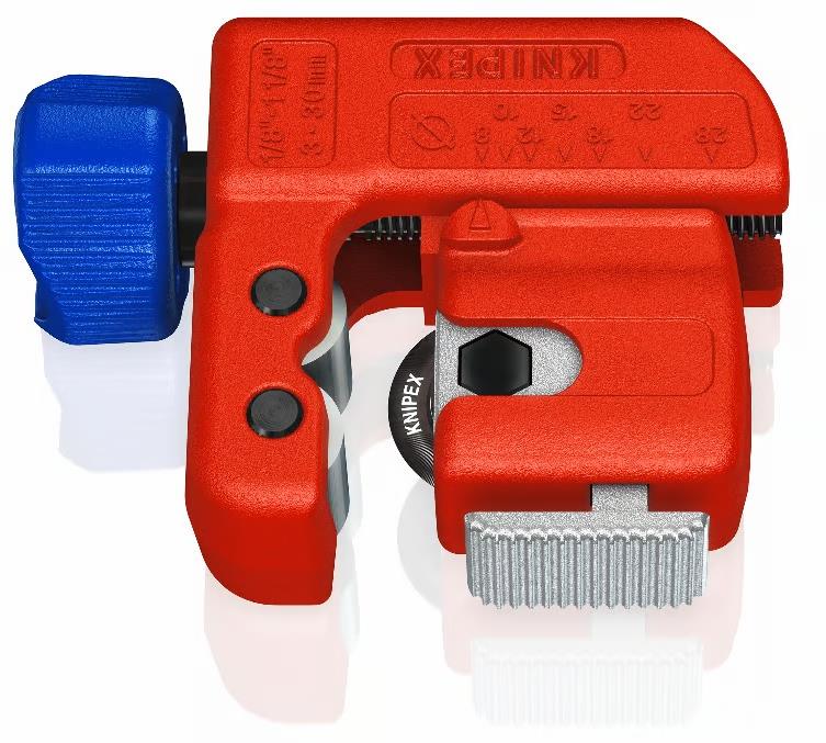 Инструмент за рязане на тръби TubiX, магнезиев, Ø3-30мм, червена ръкохватка 77мм, Knipex
