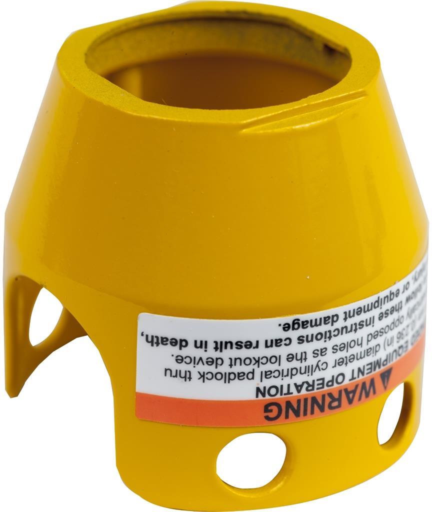 Предпазен капак метален жълт за авариен стоп Ф40мм Ø22mm XB4 SE