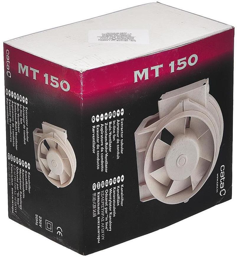Вентилатор канален тип MT-150 320м3/ч, 25W, 45dB CATA