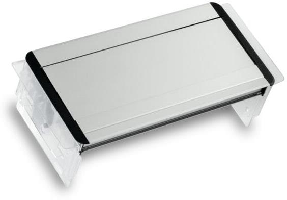 Модул Flip-S 5M с 4х Шуко и 1х празен модул, цвят Черен/Алуминий, ABL