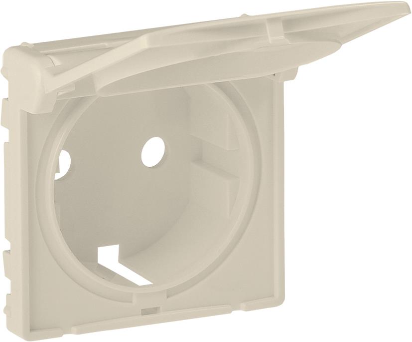 Лицев панел за контакт шуко с капаче цвят крем Valena Life Legrand