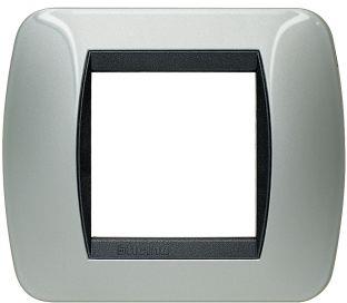 Рамка 2 мод. alluminio LL International Bticino 