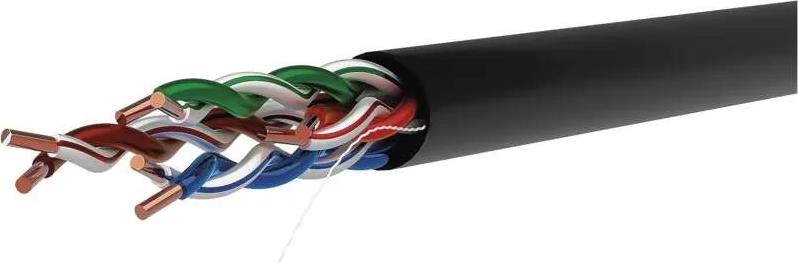 Кабел Cat.5e U/UTP PE Fca черен – 305m EMOS