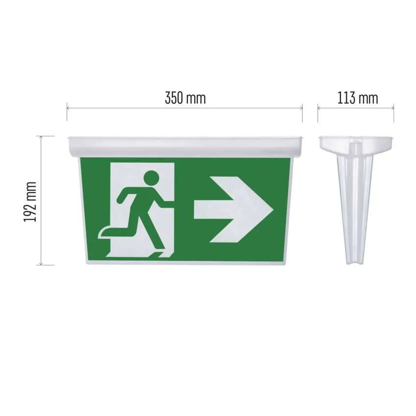 Табела вертикален монтаж към авариен осветител NESSI EMOS