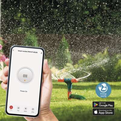 Адаптер Smart за контакт 1х Шуко 16A с мерител IP44 IP-3010S ZigBee GoSmart EMOS