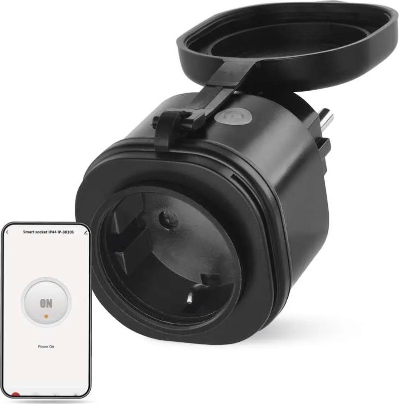 Адаптер Smart за контакт 1х Шуко 16A с мерител IP44 IP-3010S ZigBee GoSmart EMOS