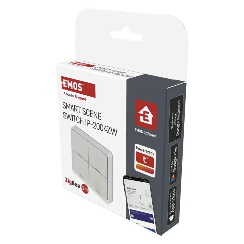 Бутон с 12 функции с батерия бял IP-2004ZW ZigBee GoSmart EMOS /до изчерпване/