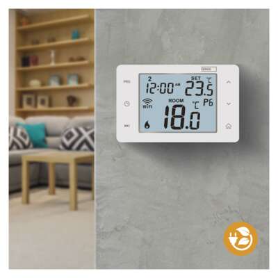 Термостат за отопление и охлаждане 5…35 °C с LCD дисплей 2A Wi-Fi GoSmart EMOS