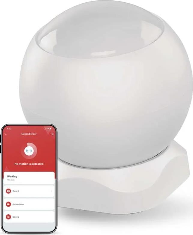 Датчик за движение PIR, за открит монтаж на стена, 90°, обхват 8m @ h=2.2m, IP-2210Z ZigBee GoSmart EMOS /до изчерпване/