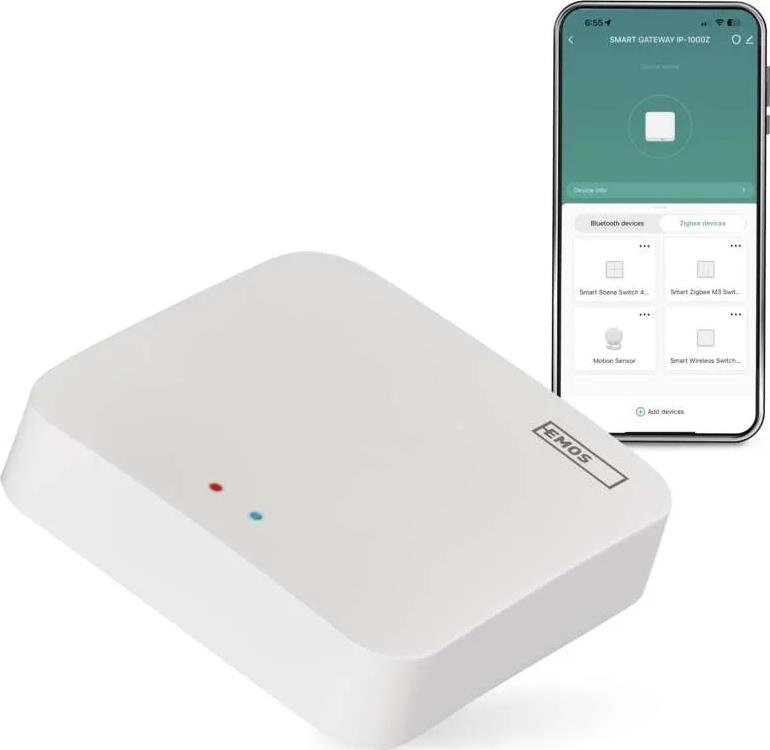 Стартов хъб Smart gateway IP-1000Z ZigBee GoSmart EMOS /до изчерпване/