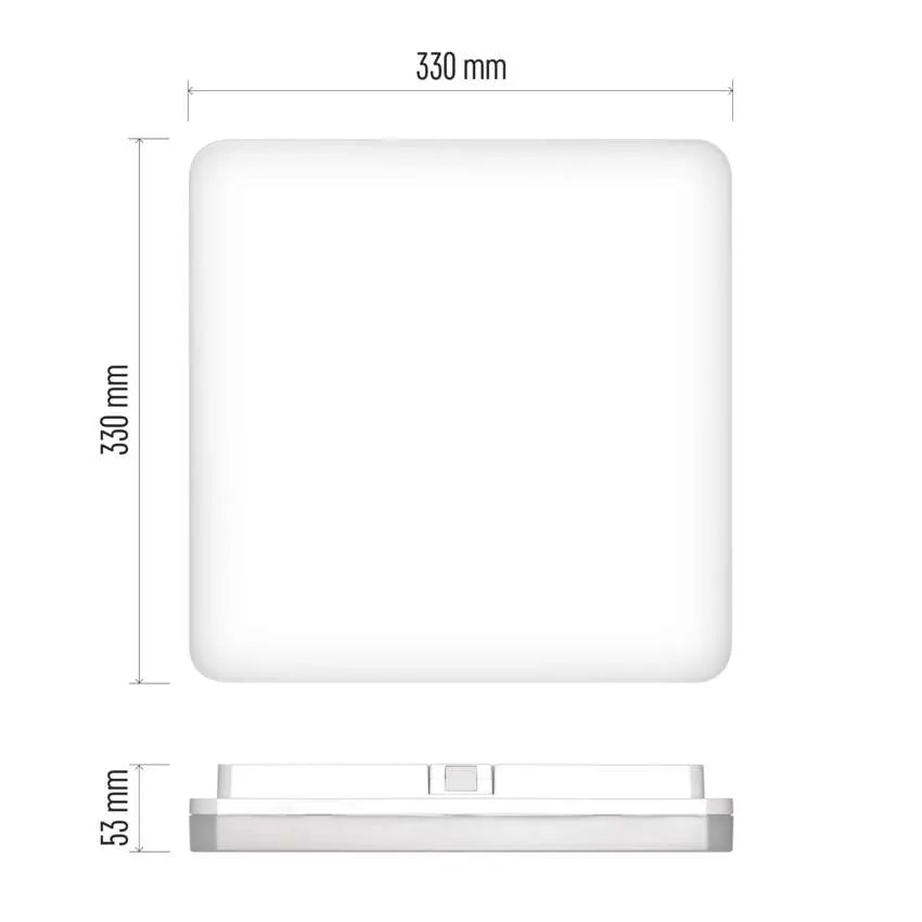 Плафон LED SQ330 24W 4000K 2400lm 120° 30000h IP54 TORI EMOS