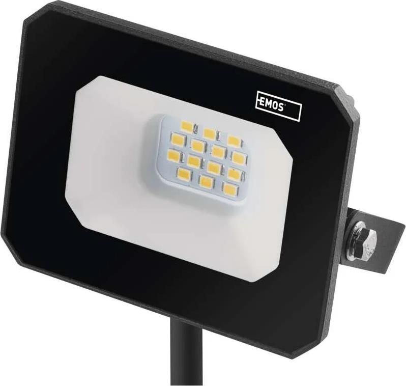 Прожектор LED 10W 4000K 1000lm 120° x 120° 25000h IP65 черен SIMPO EMOS /до изчерпване/
