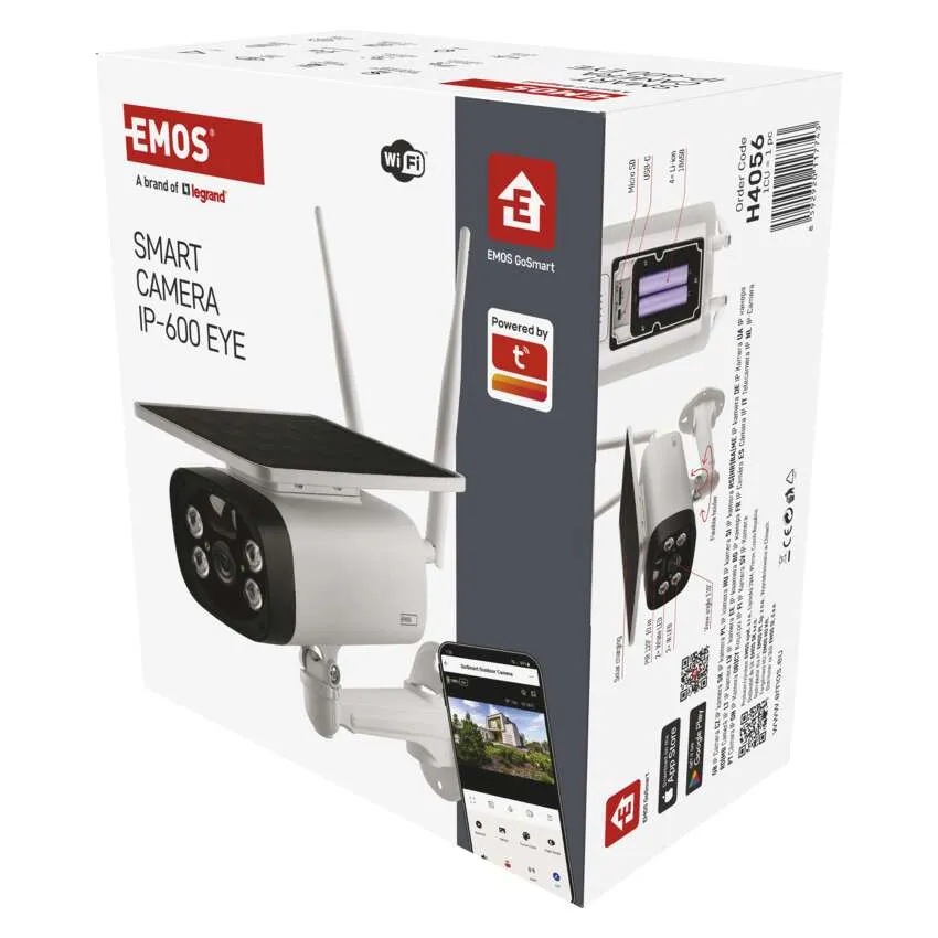 IP Камера HD IP55 със соларен панел IP-600 EYE Wi-Fi GoSmart EMOS