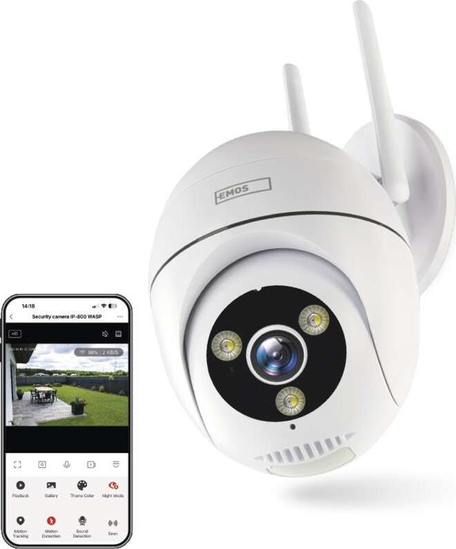IP Камера 5MP PTZ 5Vdc IP65 IP-800 WASP Wi-Fi GoSmart EMOS /до изчерпване/