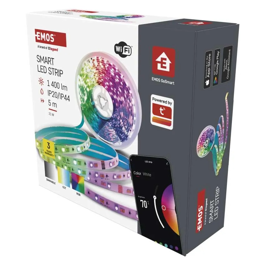 Лента LED 4.2W RGBW 280lm 110° 20000h 5м с контролер Wi-Fi GoSmart EMOS