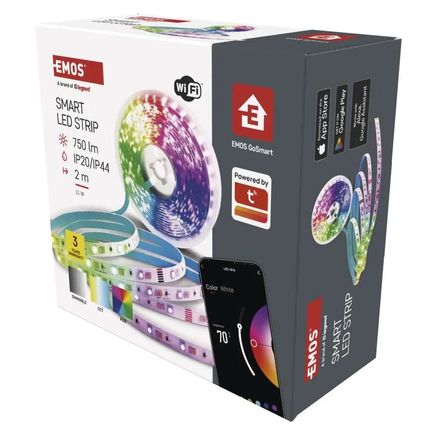 Лента LED 5.5W RGBW 375lm 110° 20000h 2м с контролер Wi-Fi GoSmart EMOS