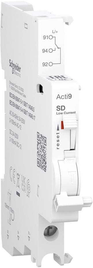 Помощен контакт Acti 9 iC60 индикация повреда SD 1CO 2...100mA SE