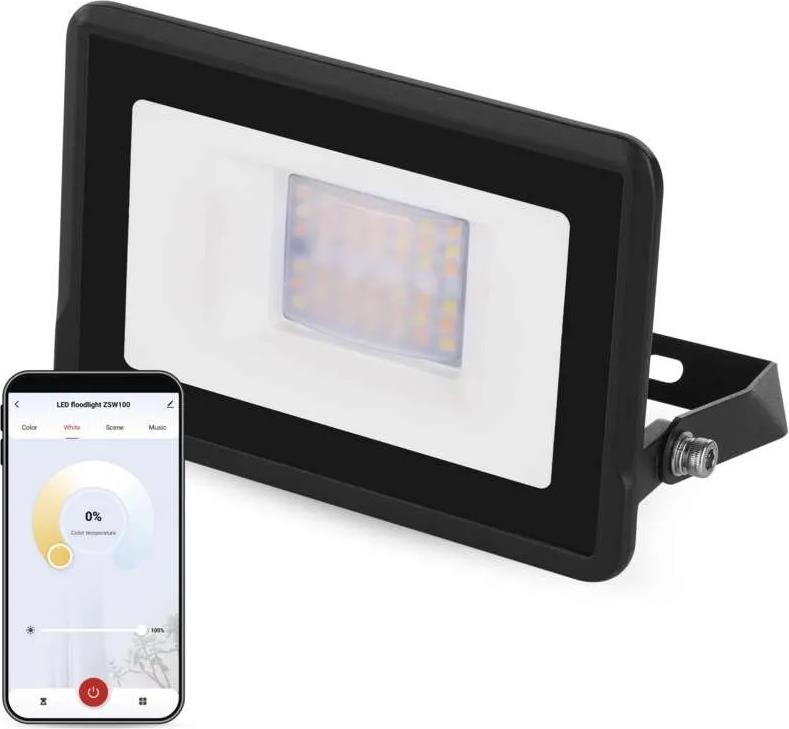 Прожектор LED 20W RGBW 1720lm 25000h IP65 черен Wi-Fi GoSmart EMOS /до изчерпване/