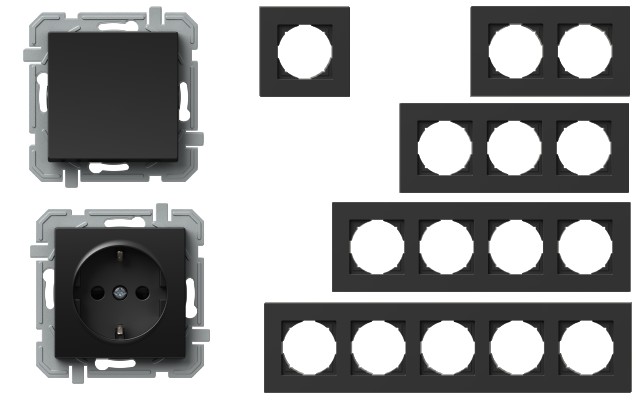 Черни механизми и рамки Logiq TEM