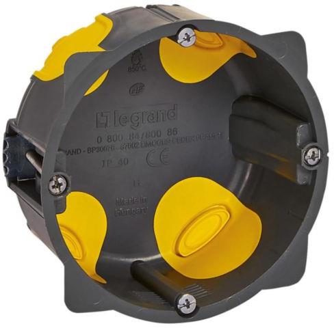 Конзолна кутия за гипсокартон Ф85 дълбочина 60мм Batibox Legrand