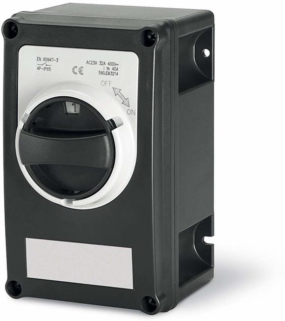 Взривозащитен пакетен прекъсвач в термопластична кутия 2 полюса 20A IP66 зона 21/22 Scame